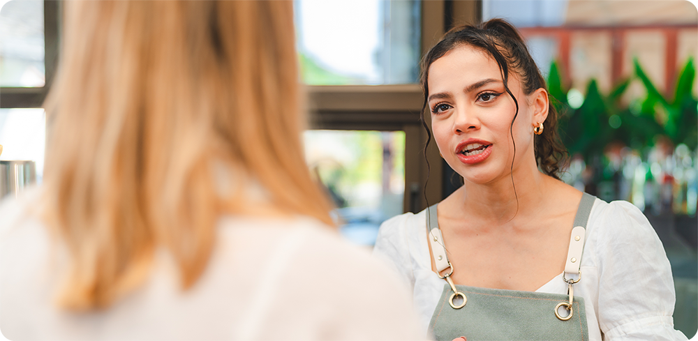 A casual employee is talking to their employer